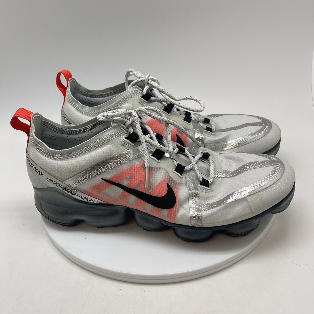 Nike Sneakers Mens 10 Air VaporMax 2019 Pure Platinum AR6631-003 Athletic Shoes
